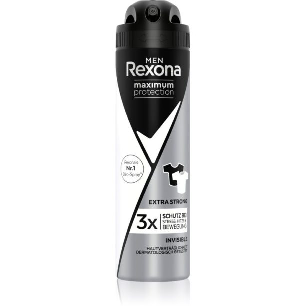 Rexona Maximum Protection Invisible антиперспирант срещу силно изпотяване за мъже Extra Strong 150 мл.