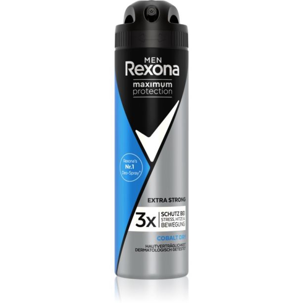 Rexona Men Maximum Protection антиперспирант-спрей срещу силно изпотяване за мъже Cobalt Dry 150 мл. на ниска цена