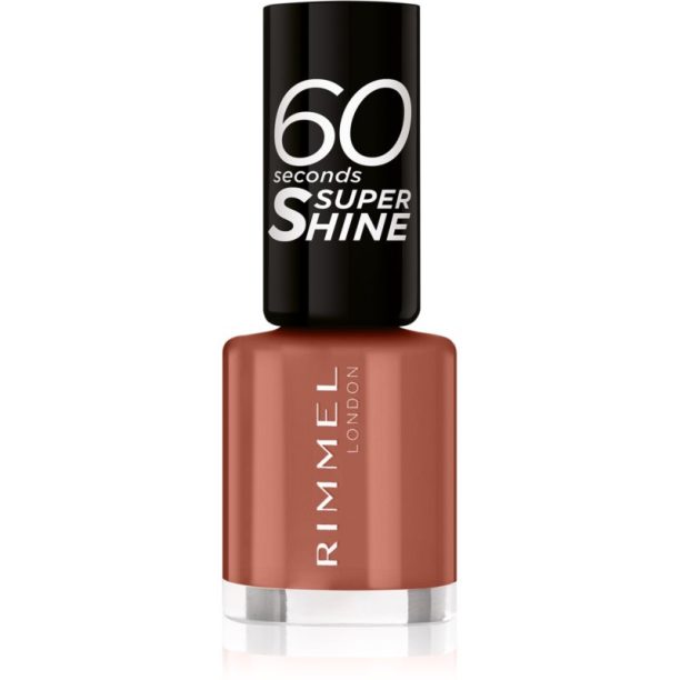 Rimmel 60 Seconds Super Shine лак за нокти цвят 130 Caramel Candy 8 мл.