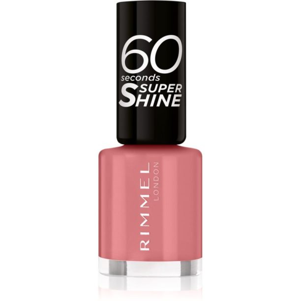 Rimmel 60 Seconds Super Shine лак за нокти цвят 235 Preppy In Pink 8 мл. на ниска цена