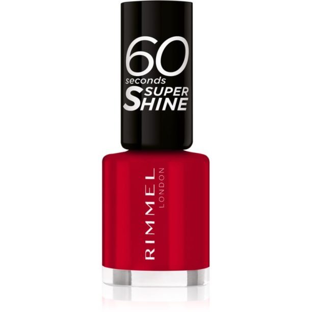 Rimmel 60 Seconds Super Shine лак за нокти цвят 313 Feisty Red 8 мл. на ниска цена