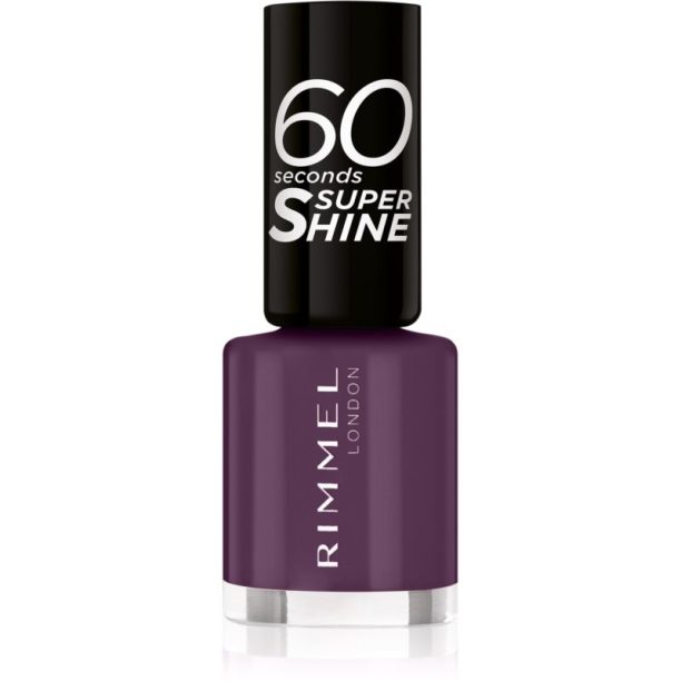 Rimmel 60 Seconds Super Shine лак за нокти цвят 562 Purple Riot 8 мл. на ниска цена