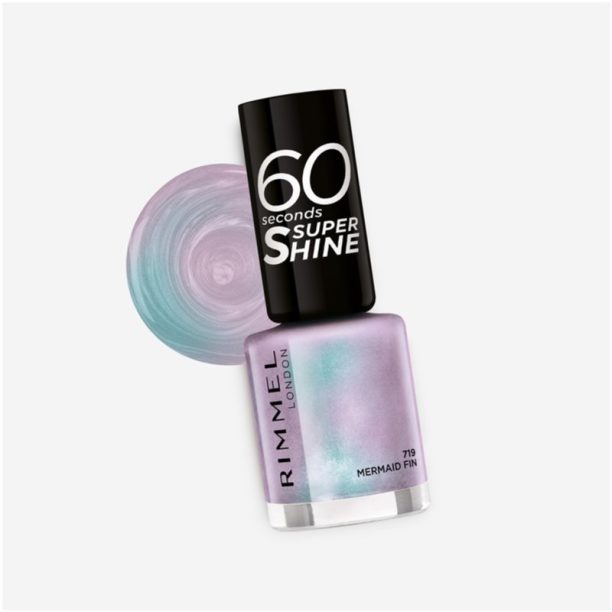 Rimmel 60 Seconds Super Shine лак за нокти цвят 719 Mermaid Fin 8 мл. купи на топ цена