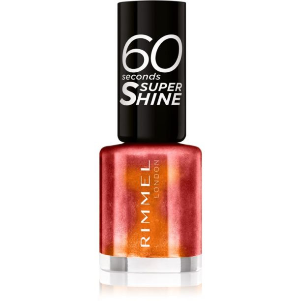 Rimmel 60 Seconds Super Shine лак за нокти цвят 834 Fab! 8 мл.