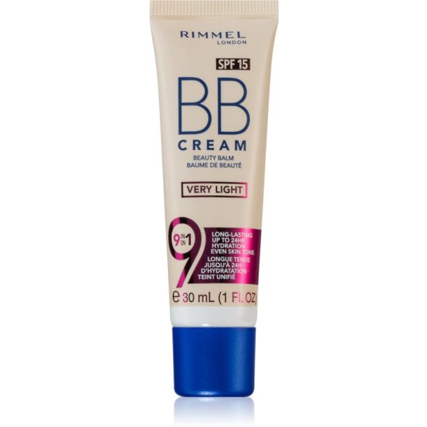 Rimmel BB Cream 9 in 1 ББ крем SPF 15 цвят Very Light 30 мл.