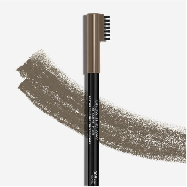 Rimmel Brow This Way молив за вежди  с четка цвят 005 Ash Brown 1