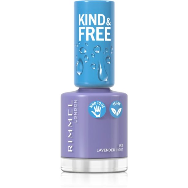 Rimmel Kind & Free лак за нокти цвят 153 Lavender Light 8 мл.