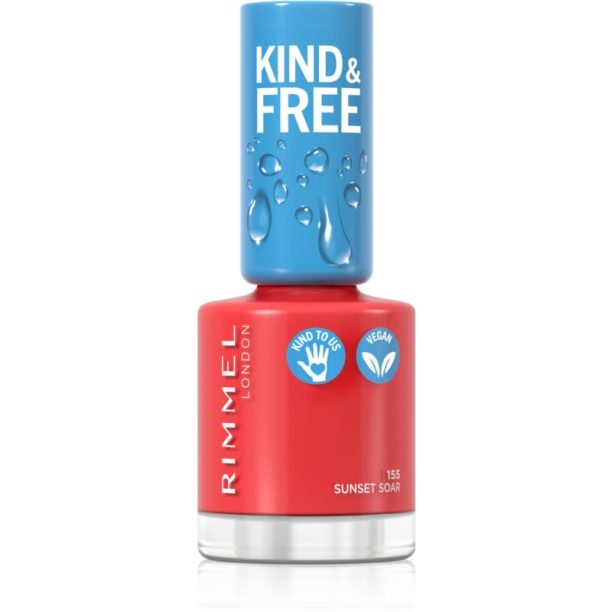 Rimmel Kind & Free лак за нокти цвят 155 Sunset Soar 8 мл.