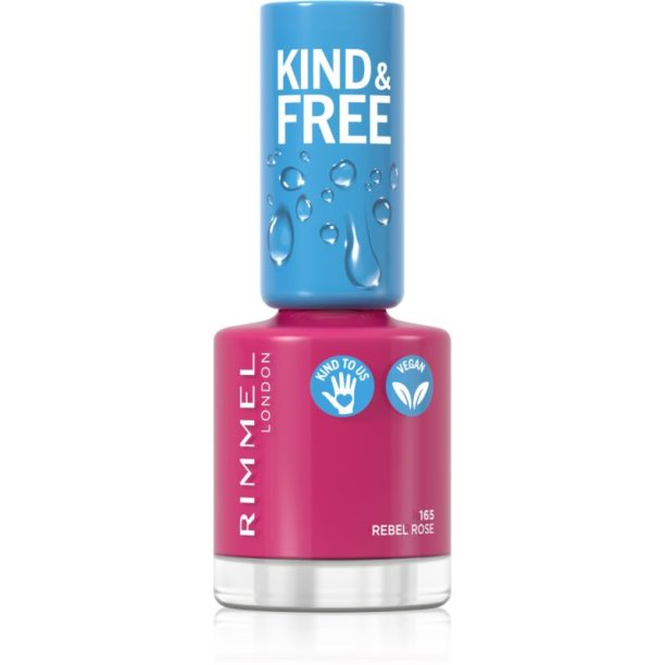 Rimmel Kind & Free лак за нокти цвят 165 Rebel Rose 8 мл. на ниска цена