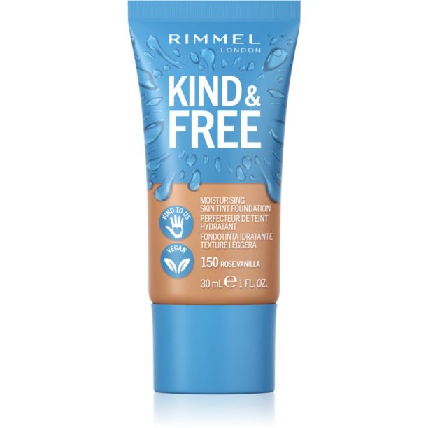 Rimmel Kind & Free лек хидратиращ фон дьо тен цвят 150 Rose Vanilla 30 мл. на ниска цена