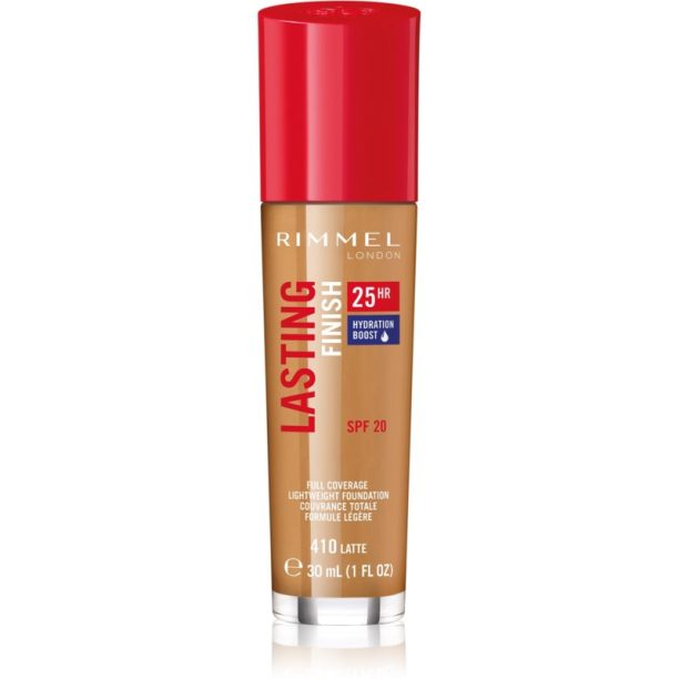 Rimmel Lasting Finish 25H течен фон дьо тен SPF 20 цвят 410 Latte 30 мл. на ниска цена