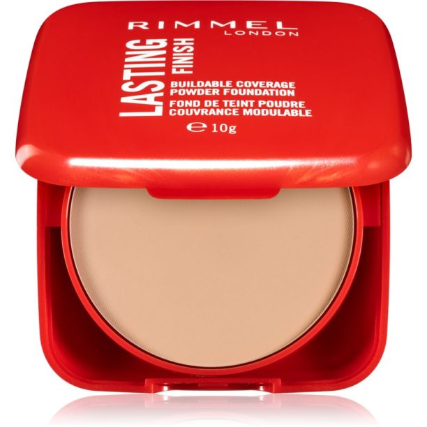 Rimmel Lasting Finish Buildable Coverage нежна компактна пудра цвят 001 Fair Porcelain 7 гр. на ниска цена