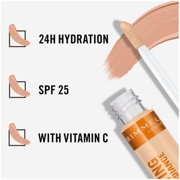 Rimmel Lasting Radiance озаряващ коректор цвят 010 Ivory 7 мл. купи на топ цена