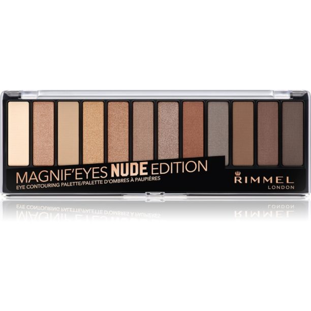 Rimmel Magnif’ Eyes палитра от сенки за очи цвят 001 Nude Edition 14.16 гр. на ниска цена