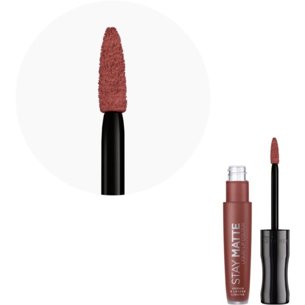 Rimmel Stay Matte матиращо течно червило цвят 723 Troublemaker 5.5 мл. купи на топ цена