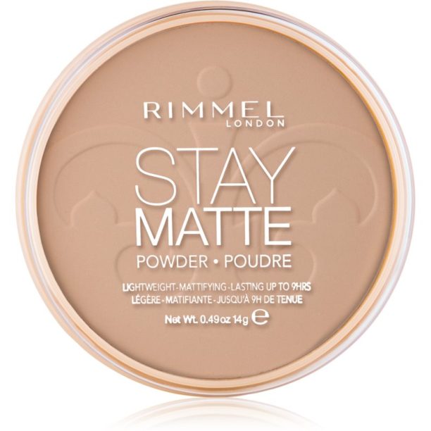 Rimmel Stay Matte пудра цвят 010 Warm Honey 14 гр. на ниска цена