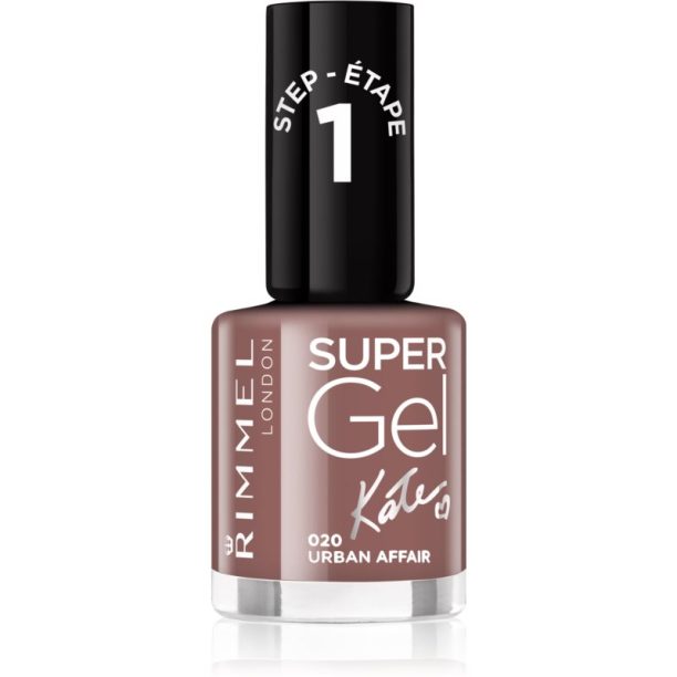 Rimmel Super Gel By Kate гел лак за нокти без използване на UV/LED лампа цвят 020 Urban Affair 12 мл.