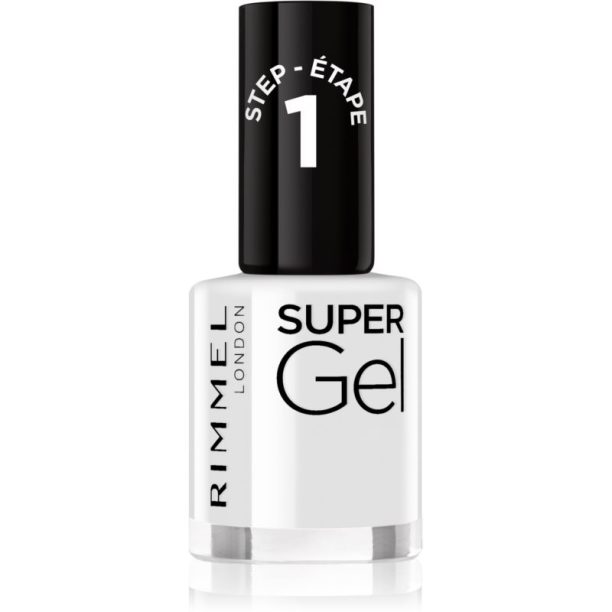 Rimmel Super Gel гел лак за нокти без използване на UV/LED лампа цвят 001 Basic B 12 мл.