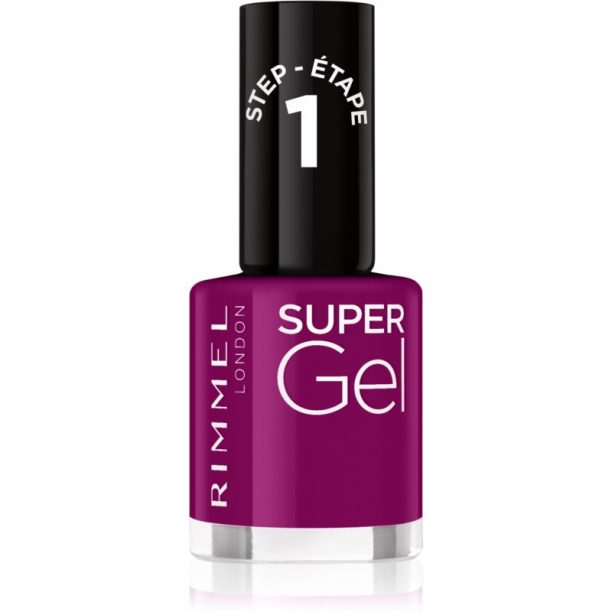 Rimmel Super Gel гел лак за нокти без използване на UV/LED лампа цвят 025 Urban Purple 12 мл. на ниска цена