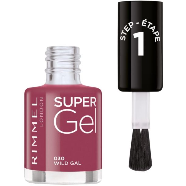 Rimmel Super Gel гел лак за нокти без използване на UV/LED лампа цвят 030 Wild Gal 12 мл. купи на топ цена