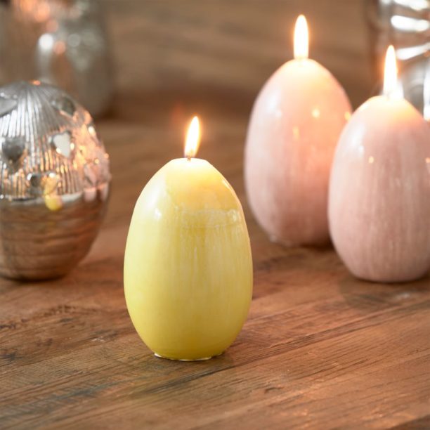 Rivièra Maison Egg Candle свещ боя Yellow 8x12 см на ниска цена