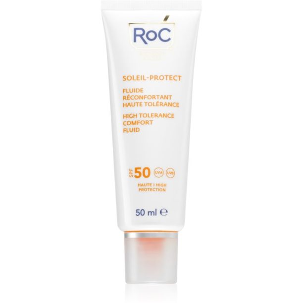 RoC Soleil Protect High Tolerance Comfort Fluid слънцезащитен флуид за лице SPF 50 50 мл.