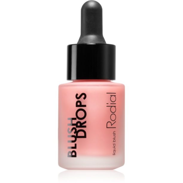 Rodial Blush Drops течен руж и блясък за устни придаващ хидратация и блясък цвят Frosted Pink 15 мл. на ниска цена