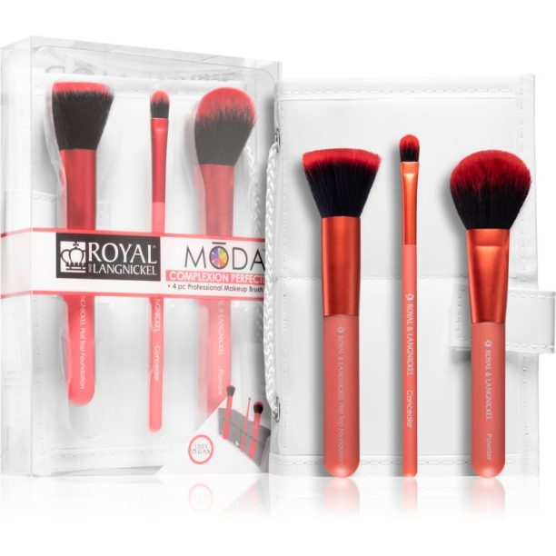 Royal and Langnickel Moda Complexion Perfection комплект четки на път Red 3 бр.