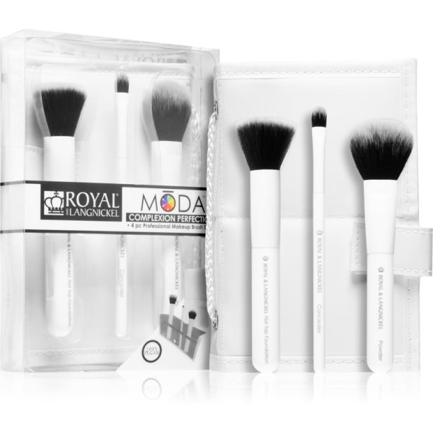 Royal and Langnickel Moda Complexion Perfection комплект четки на път White 3 бр.