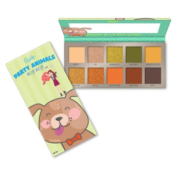 Rude Cosmetics Party Animals палитра от сенки за очи цвят RUff RUff 10 гр. купи на топ цена