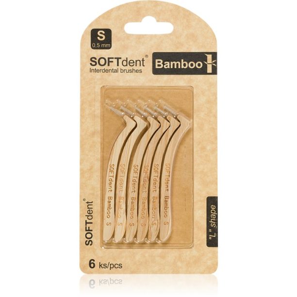 SOFTdent Bamboo Interdental Brushes четки за междузъбно пространство от бамбук 0