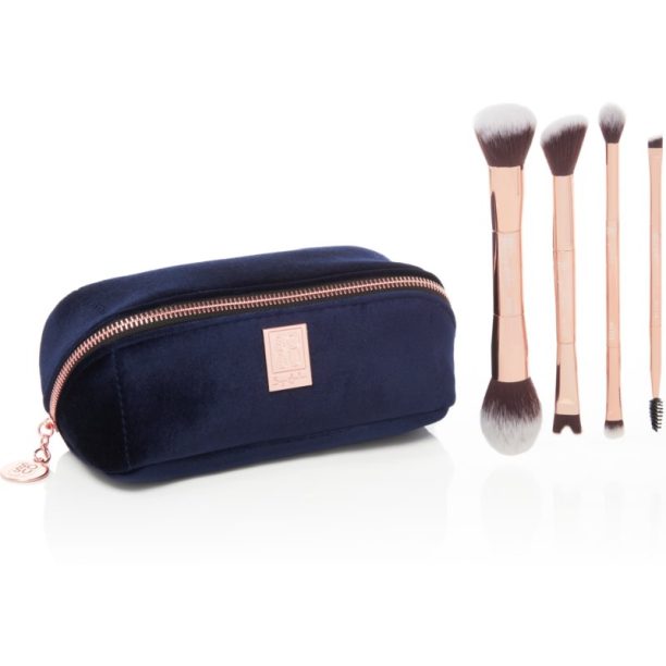 SOSU Cosmetics Limited Edition Dual-Ended Luxury Brush Collection Комплект четки с чантичка