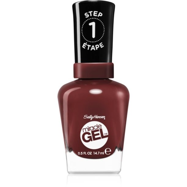 Sally Hansen Miracle Gel™ гел лак за нокти без използване на UV/LED лампа цвят 480 Wine Stock 14