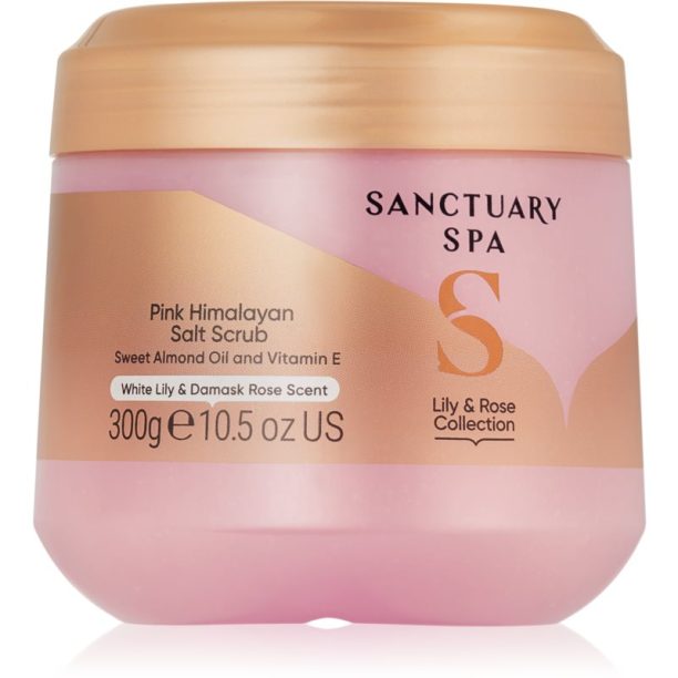 Sanctuary Spa Lily & Rose грижа-скраб за тяло с аромат на цветя 300 гр.