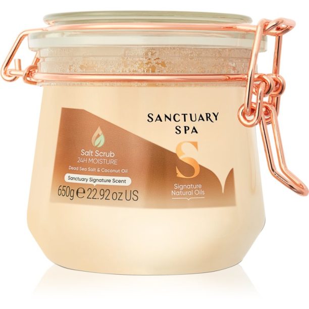 Sanctuary Spa Signature Natural Oils скраб със сол за подхранване и хидратация 650 гр.