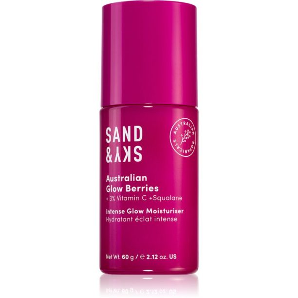 Sand & Sky Australian Glow Berries Intense Glow Moisturiser хидратиращ флуид за озаряване на лицето 60 гр. на ниска цена