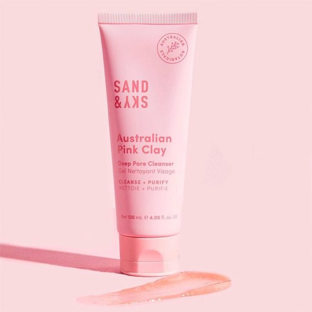 Sand & Sky Australian Pink Clay Deep Pore Cleanser почистващ и премахващ грима гел на прах 120 мл. купи на топ цена