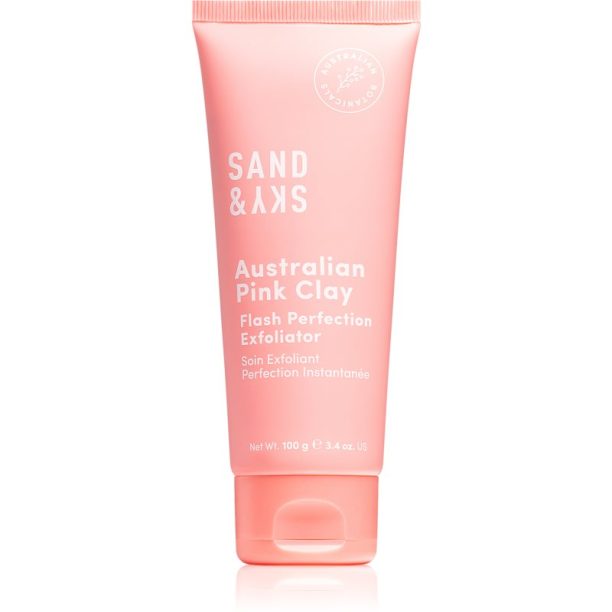 Sand & Sky Australian Pink Clay Flash Perfection Exfoliator почистващ пилинг за стягане на порите и матов ефект 100 мл. на ниска цена