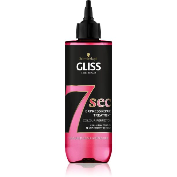 Schwarzkopf Gliss 7 sec възстановителна грижа за боядисана коса 200 мл. на ниска цена