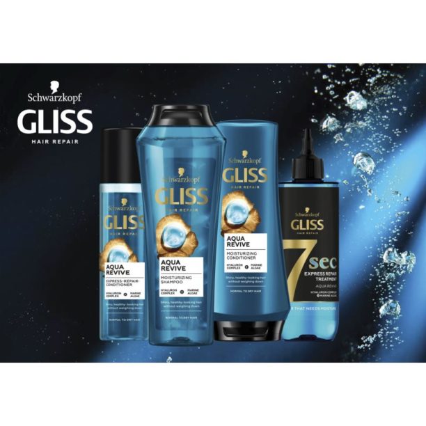 Schwarzkopf Gliss Aqua Revive балсам без отмиване за бързо оформяне на косата в спрей 200 мл. купи на топ цена