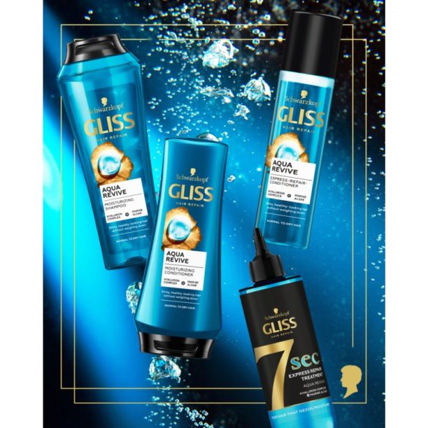 Schwarzkopf Gliss Aqua Revive шампоан за нормална към суха коса 250 мл. купи на топ цена