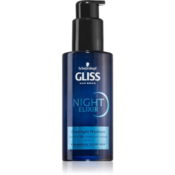 Schwarzkopf Gliss Night Elixir еликсир без отмиване за суха коса 100 мл. на ниска цена