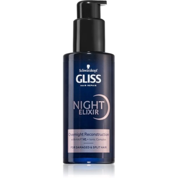 Schwarzkopf Gliss Night Elixir еликсир без отмиване за цъфтяща коса 100 мл. на ниска цена