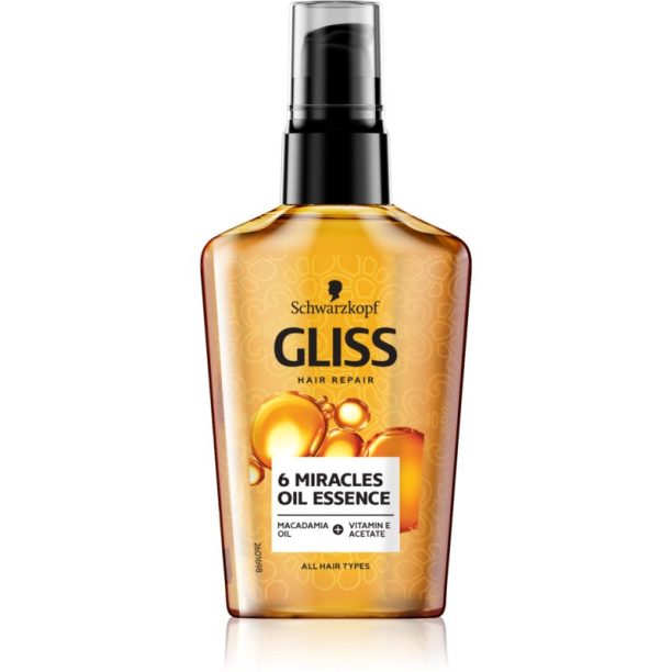 Schwarzkopf Gliss Oil Nutritive интензивна грижа с масло 6 в 1 за суха коса  75 мл. на ниска цена