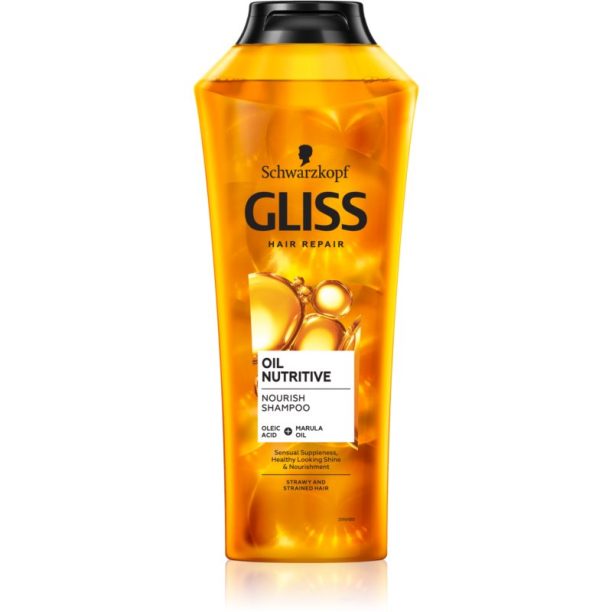 Schwarzkopf Gliss Oil Nutritive подхранващ шампоан  с олио 400 мл. на ниска цена