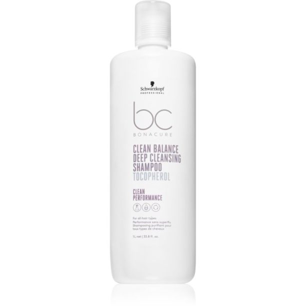 Schwarzkopf Professional BC Bonacure Clean Balance дълбоко почистващ шампоан 1000 мл.