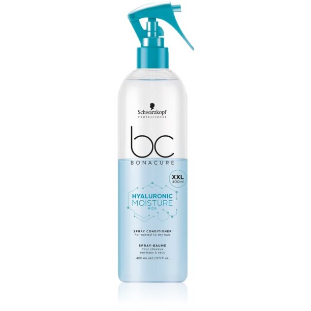 Schwarzkopf Professional BC Bonacure Hyaluronic Moisture Kick хидратиращ балсам в спрей за нормална към суха коса 400 мл.