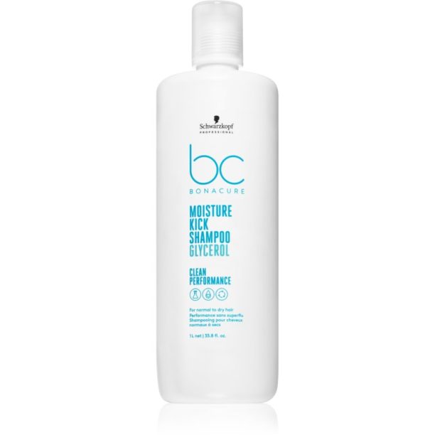 Schwarzkopf Professional BC Bonacure Moisture Kick шампоан  за нормална към суха коса 1000 мл.