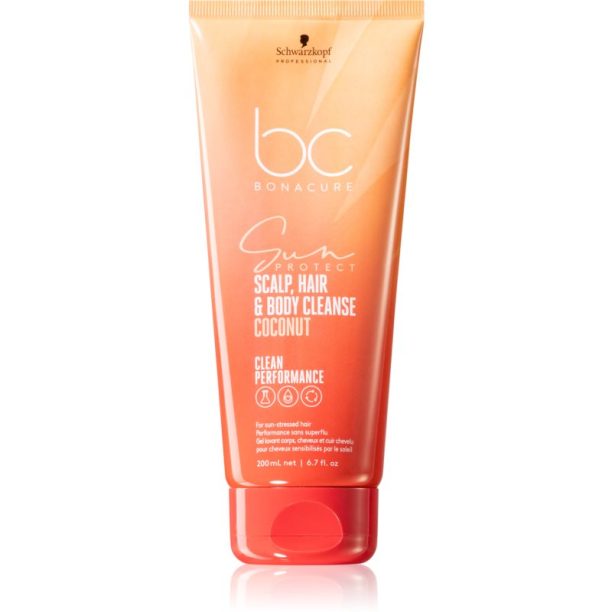 Schwarzkopf Professional BC Bonacure Sun Protect шампоан за коса и тяло 200 мл. на ниска цена