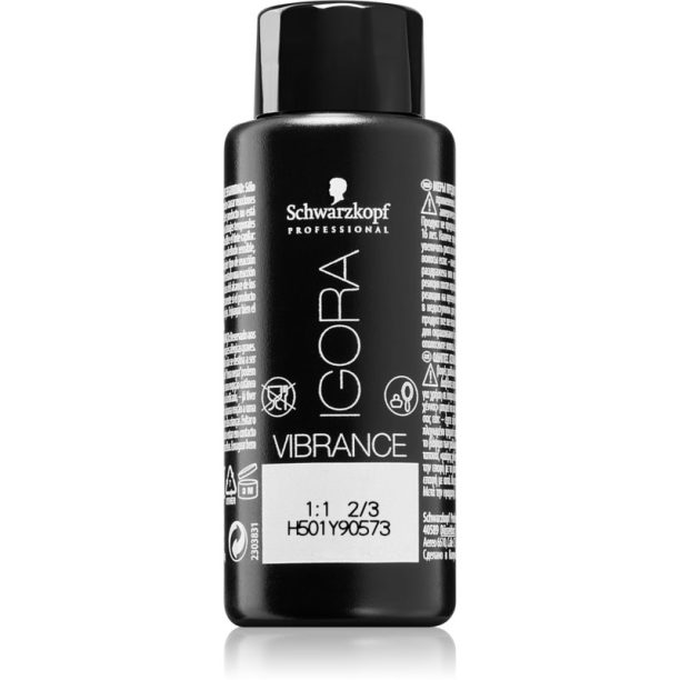 Schwarzkopf Professional IGORA Vibrance полу-перманентна боя за коса цвят 5-21 Light Brown Ash Cendré 60 мл.